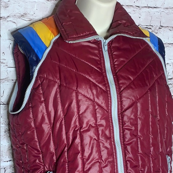 repage Other - Vintage Repáge maroon rainbow sleeve vest